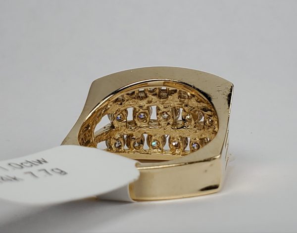 3 row channel set diamond band - Image 2