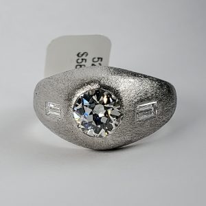 Vintage old European Cut ring