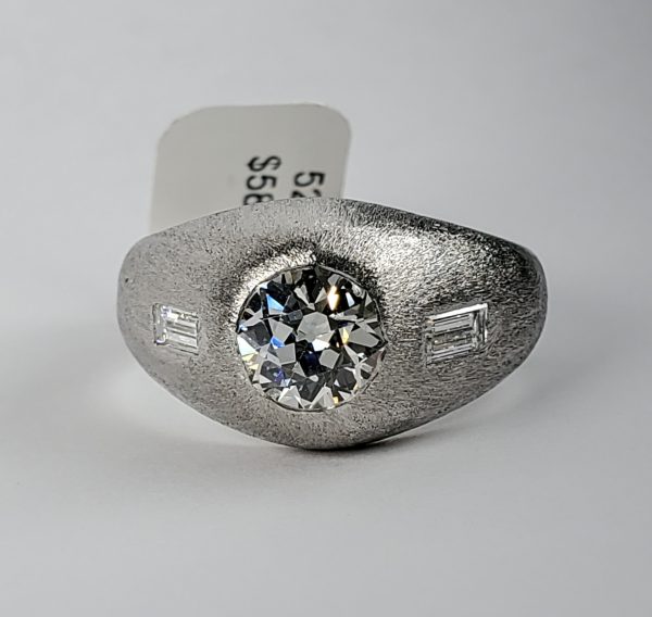 Vintage old European Cut ring